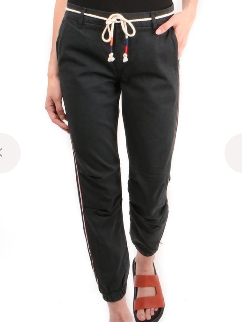 Sundry Zip Jogger in Coal